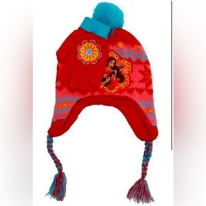 NEW 2pc Disney Princess Elena of Avalor Fleece Lined Hat & Gloves Set Girls Size